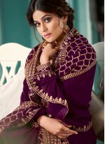 Shamita Shetty Floor Length Anarkali Suit For Sangeet