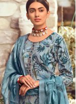 Sightly Multi Colour Digital Print Pashmina Salwar Suit