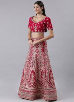Silk Designer Lehenga Choli in Pink