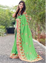 Silk Green Designer Traditional Saree