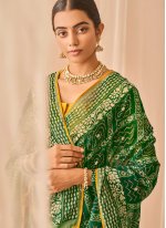 Silk Green Fancy Designer Traditional Saree