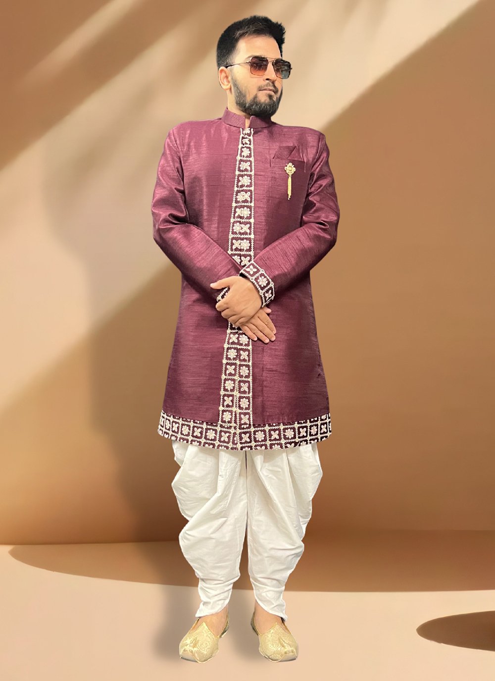 Indo western sherwani outlet kurta