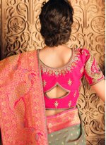 Silk Multi Colour Weaving Designer Saree