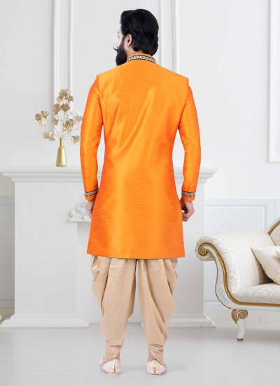 Silk Orange Indo Western