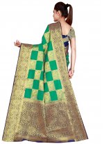 Silk Traditional Designer Saree in Green