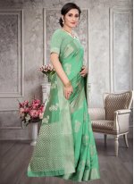 Silk Traditional Designer Saree in Green