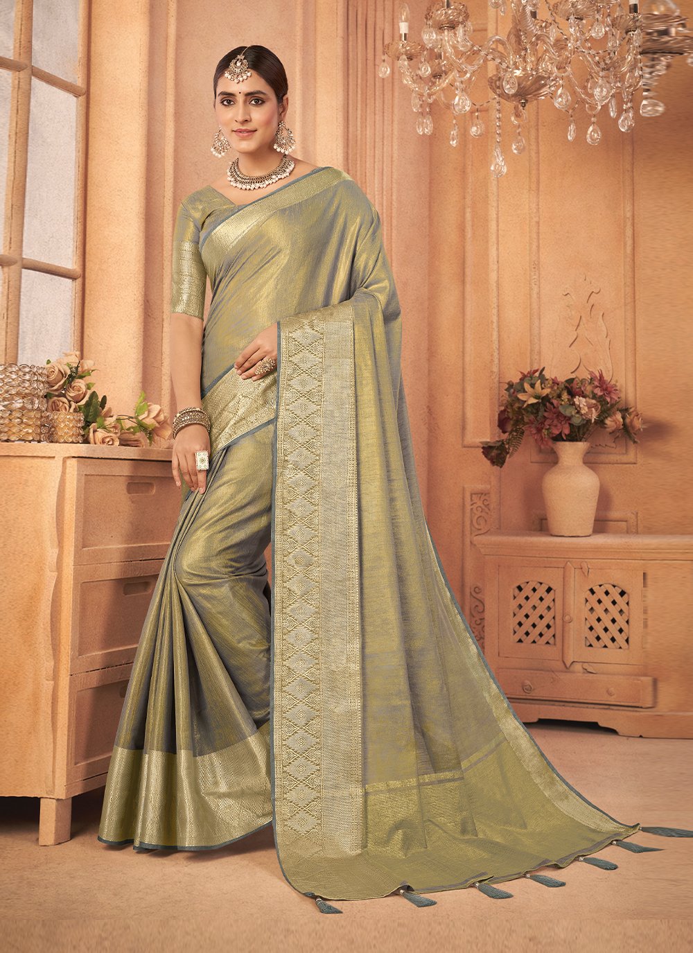 Stylish Weaving Banarasi Silk Trendy Saree -