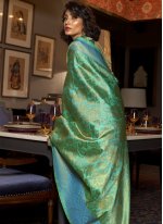 Silk Weaving Designer Traditional Saree in Blue