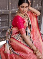 Silk Weaving Multi Colour Traditional Designer Saree