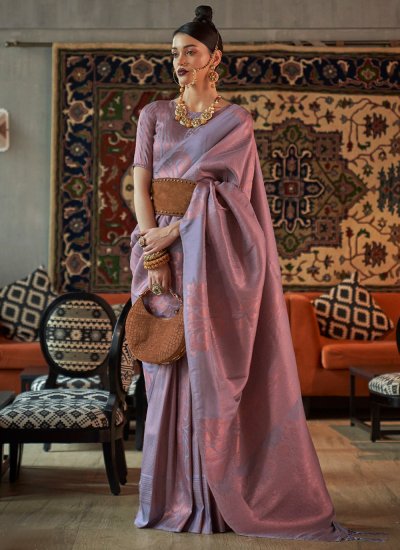 Silk Weaving Saree in Grey