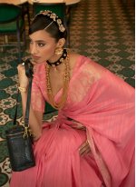 Silk Weaving Saree in Pink
