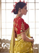 Silk Weaving Saree in Yellow