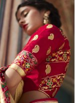 Silk Weaving Yellow Contemporary Saree