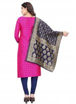 Simplistic Fancy Tafeta Silk Churidar Salwar Suit