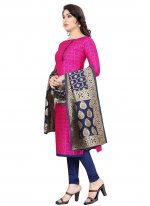 Simplistic Fancy Tafeta Silk Churidar Salwar Suit