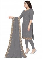 Snazzy Embroidered Festival Churidar Designer Suit
