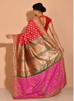 Snazzy Kanchipuram Silk Handwork Silk Saree