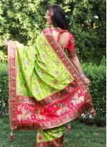 Snazzy Vichitra Silk Designer Saree