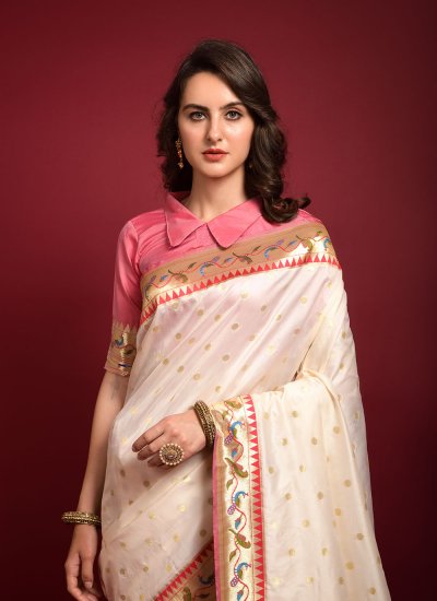 Snazzy Woven Silk Classic Saree