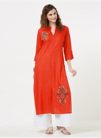 Sonorous Embroidered Festival Casual Kurti