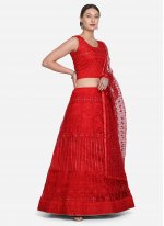 Sonorous Red Embroidered Lehenga Choli
