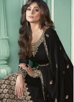 Sophisticated Embroidered Shamita Shetty Designer Suit