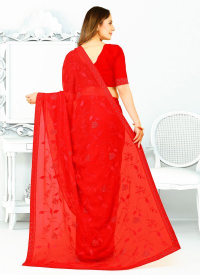 Sophisticated Georgette Weaving Saree