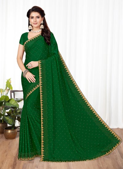 Sophisticated Rangoli Embroidered Trendy Saree