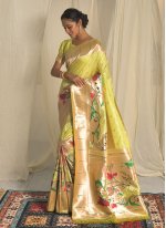 Sophisticated Woven Contemporary Style Saree