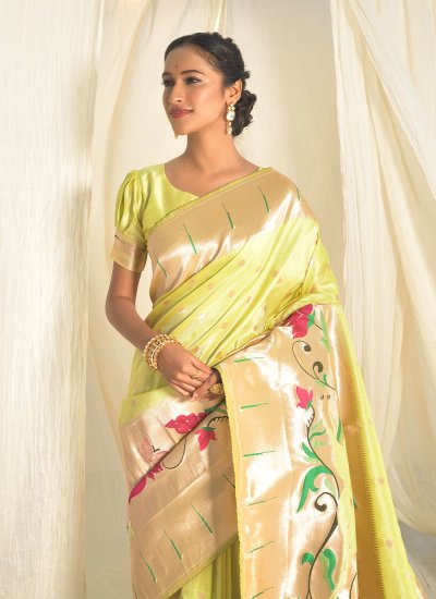 
                            Sophisticated Woven Contemporary Style Saree