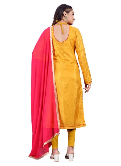 Sorcerous Mustard Casual Straight Salwar Suit