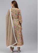 Sorcerous Print Multi Colour Cotton Anarkali Suit