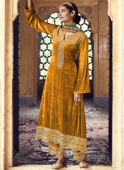 JIVRAJ FASHION Ready To Wear Velvet Salwar Kameez Hose