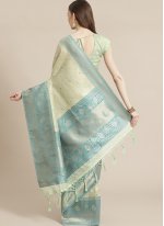 Sparkling Weaving Silk Green Traditional Designer Saree