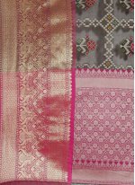 Specialised Banarasi Silk Black Woven Designer Traditional Saree