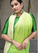 Specialised Stone Green Trendy Saree