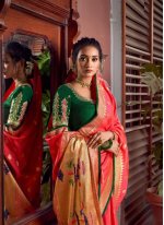Spellbinding Silk Pink Designer Traditional Saree