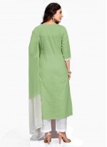 Splendid Sea Green Embroidered Trendy Salwar Suit