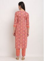 Staggering Multi Colour Printed Pant Style Suit