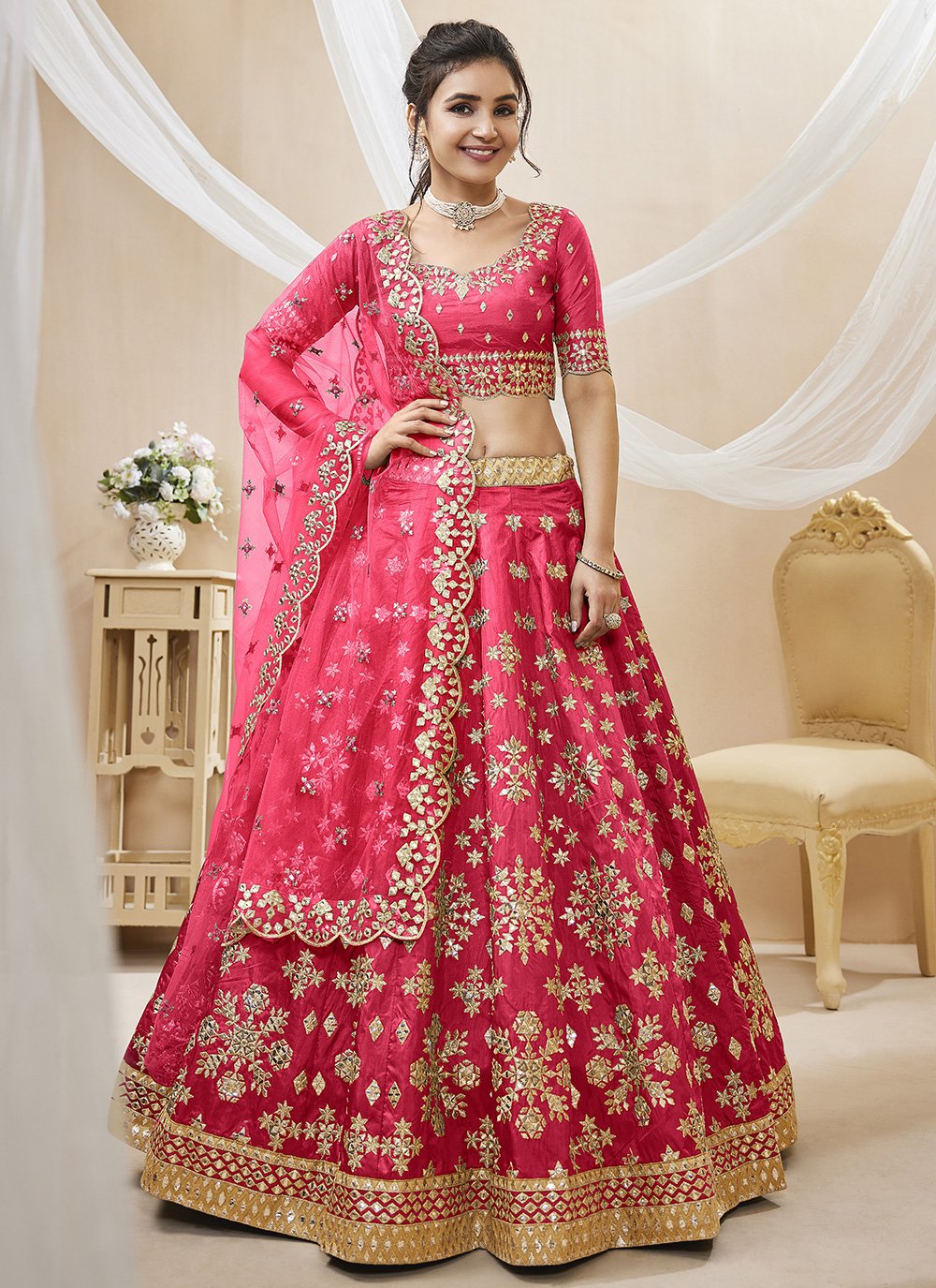 Buy Amaranth Pink Lehenga Choli online-Karagiri – Karagiri Global