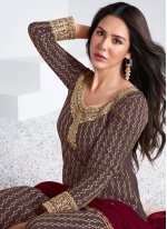 Staring Embroidered Designer Palazzo Suit