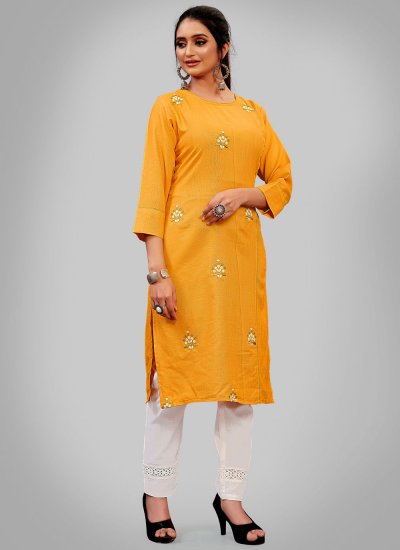 Staring Embroidered Party Wear Kurti