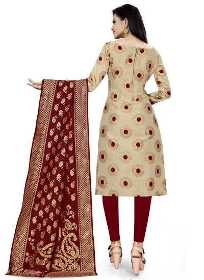 Sterling Banarasi Silk Churidar Designer Suit