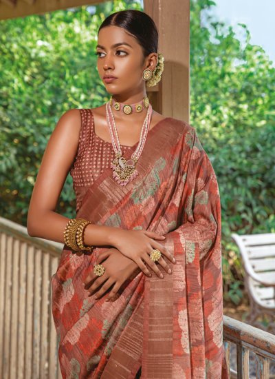 Stunning Woven Silk Trendy Saree