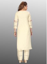 Stupendous Cotton Embroidered Readymade Suit