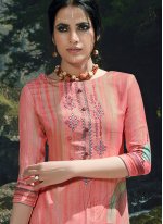 Stupendous Embroidered Designer Palazzo Suit