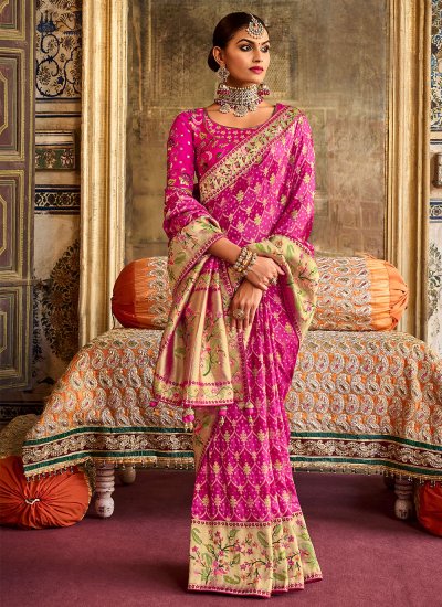 Stupendous Silk Embroidered Contemporary Saree