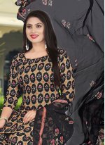 Stylish Pashmina Black Salwar Kameez