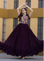 Stylish Purple Trendy Gown
