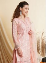 Subtle Pink Palazzo Salwar Suit